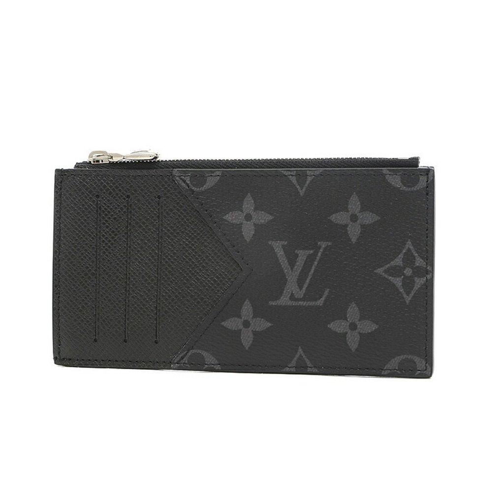LOUIS VUITTON Monogram Eclipse Coin Card Holder Case Wallet M30271 - Picture 5 of 5